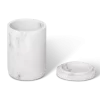 Porta objectos Toba White Marble 6318