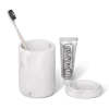 Porta objectos Toba White Marble 6318