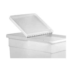 Tampa em polipropileno branco para contentor Bactainer 180 L.